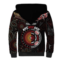 Aotearoa and Australia Indigenous Sherpa Hoodie Stand Together For Te Tiriti LT7 - Polynesian Pride