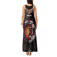 Aotearoa and Australia Indigenous Tank Maxi Dress Stand Together For Te Tiriti LT7 - Polynesian Pride