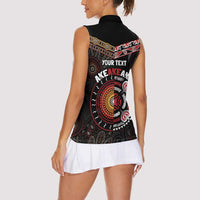 Aotearoa and Australia Indigenous Women Sleeveless Polo Shirt Stand Together For Te Tiriti