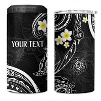 Polynesia Tribal 4 in 1 Can Cooler Tumbler Tentacles Plumeria LT7 One Size: 16 oz Black - Polynesian Pride