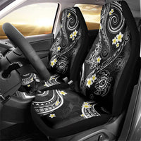 Polynesia Tribal Car Seat Cover Tentacles Plumeria