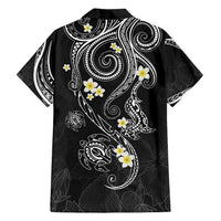 Polynesia Tribal Family Matching Summer Maxi Dress and Hawaiian Shirt Tentacles Plumeria