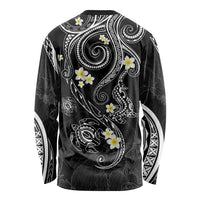 Polynesia Tribal Long Sleeve Shirt Tentacles Plumeria LT7 - Polynesian Pride
