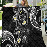 Polynesia Tribal Quilt Tentacles Plumeria