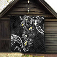 Polynesia Tribal Quilt Tentacles Plumeria