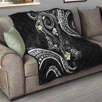 Polynesia Tribal Quilt Tentacles Plumeria