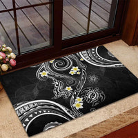Polynesia Tribal Rubber Doormat Tentacles Plumeria LT7 - Polynesian Pride