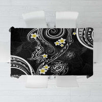 Polynesia Tribal Tablecloth Tentacles Plumeria LT7 Black - Polynesian Pride