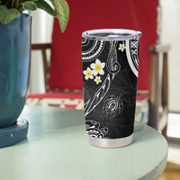 Polynesia Tribal Tumbler Cup Tentacles Plumeria LT7 - Polynesian Pride