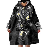 Polynesia Tribal Wearable Blanket Hoodie Tentacles Plumeria LT7 - Polynesian Pride