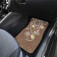 Polynesia Tribal Car Mats Mocha Plumeria Tentacles LT7 - Polynesian Pride