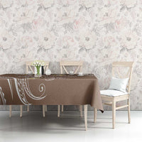 Polynesia Tribal Tablecloth Mocha Plumeria Tentacles LT7 - Polynesian Pride
