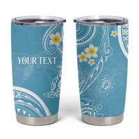 Polynesia Tribal Tumbler Cup Turquoise Plumeria Tentacles LT7 Turquoise - Polynesian Pride