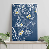 Polynesia Tribal Canvas Wall Art Deep Blue Plumeria Tentacles LT7 - Polynesian Pride