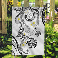 Polynesia Tribal Garden Flag White Plumeria Tentacles LT7 Garden Flag White - Polynesian Pride