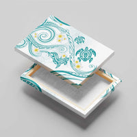 Polynesia Tribal Canvas Wall Art Teal Plumeria Tentacles LT7 - Polynesian Pride