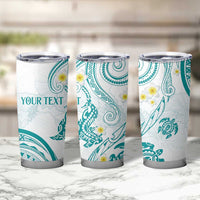 Polynesia Tribal Tumbler Cup Teal Plumeria Tentacles LT7 - Polynesian Pride