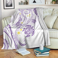 Polynesia Tribal Blanket Lilac Plumeria Tentacles LT7 Lilac - Polynesian Pride