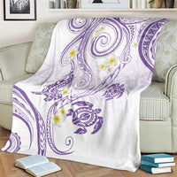 Polynesia Tribal Blanket Lilac Plumeria Tentacles LT7 - Polynesian Pride