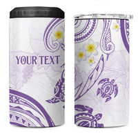 Polynesia Tribal 4 in 1 Can Cooler Tumbler Lilac Plumeria Tentacles LT7 One Size: 16 oz Lilac - Polynesian Pride