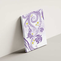 Polynesia Tribal Canvas Wall Art Lilac Plumeria Tentacles LT7 - Polynesian Pride