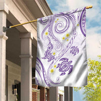 Polynesia Tribal Garden Flag Lilac Plumeria Tentacles LT7 House Flag Lilac - Polynesian Pride