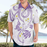 Polynesia Tribal Hawaiian Shirt Lilac Plumeria Tentacles LT7 - Polynesian Pride