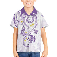 Polynesia Tribal Hawaiian Shirt Lilac Plumeria Tentacles LT7 - Polynesian Pride