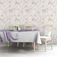Polynesia Tribal Tablecloth Lilac Plumeria Tentacles LT7 - Polynesian Pride