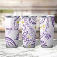 Polynesia Tribal Tumbler Cup Lilac Plumeria Tentacles LT7 - Polynesian Pride