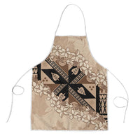 Bula Fiji Plumeria Tagimoucia Salusalu Beige Apron Kaiviti Masi - Polynesian Pride
