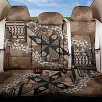 Bula Fiji Plumeria Tagimoucia Salusalu Mocha Back Car Seat Cover Kaiviti Masi - Polynesian Pride