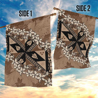 Bula Fiji Plumeria Tagimoucia Salusalu Mocha Garden Flag Kaiviti Masi - Polynesian Pride