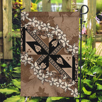 Bula Fiji Plumeria Tagimoucia Salusalu Mocha Garden Flag Kaiviti Masi - Polynesian Pride