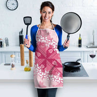 Bula Fiji Plumeria Tagimoucia Salusalu Pink Apron Kaiviti Masi - Polynesian Pride