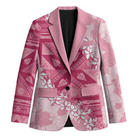 Bula Fiji Plumeria Tagimoucia Salusalu Pink Blazer Kaiviti Masi - Polynesian Pride