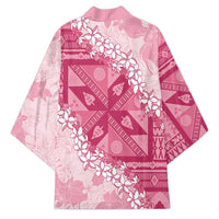 Bula Fiji Plumeria Tagimoucia Salusalu Pink Kimono Kaiviti Masi LT7 - Polynesian Pride