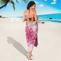 Bula Fiji Plumeria Tagimoucia Salusalu Pink Sarong Kaiviti Masi - Polynesian Pride