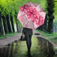 Bula Fiji Plumeria Tagimoucia Salusalu Pink Umbrella Kaiviti Masi - Polynesian Pride