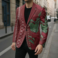 Women's Day Samoa Malu Tattoo Inspired Mix Teuila Blazer Scarlet LT7 - Polynesian Pride