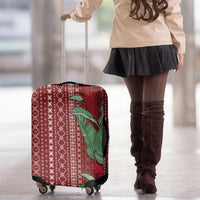 Women's Day Samoa Malu Tattoo Inspired Mix Teuila Luggage Cover Scarlet LT7 - Polynesian Pride