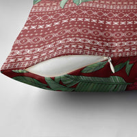 Women's Day Samoa Malu Tattoo Inspired Mix Teuila Pillow Cover Scarlet LT7 - Polynesian Pride