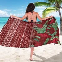 Women's Day Samoa Malu Tattoo Inspired Mix Teuila Sarong Scarlet LT7 - Polynesian Pride