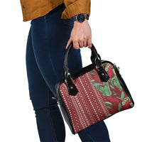 Women's Day Samoa Malu Tattoo Inspired Mix Teuila Shoulder Handbag Scarlet LT7 - Polynesian Pride