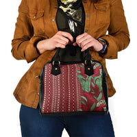 Women's Day Samoa Malu Tattoo Inspired Mix Teuila Shoulder Handbag Scarlet LT7 - Polynesian Pride