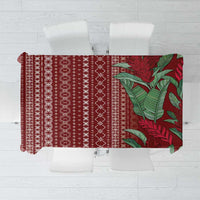 Women's Day Samoa Malu Tattoo Inspired Mix Teuila Tablecloth Scarlet LT7 Scarlet - Polynesian Pride