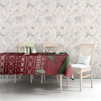 Women's Day Samoa Malu Tattoo Inspired Mix Teuila Tablecloth Scarlet LT7 - Polynesian Pride
