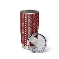 Women's Day Samoa Malu Tattoo Inspired Mix Teuila Tumbler Cup Scarlet