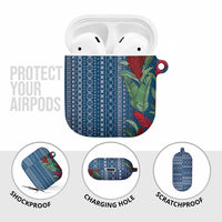 Women's Day Samoa Malu Tattoo Inspired Mix Teuila AirPods Case Royal Blue LT7 - Polynesian Pride