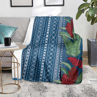 Women's Day Samoa Malu Tattoo Inspired Mix Teuila Blanket Royal Blue LT7 - Polynesian Pride